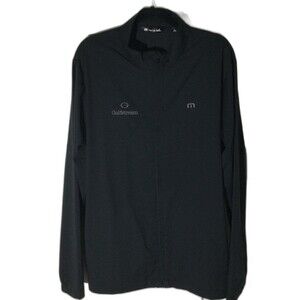 Travis Mathew Jacket Men’s Size L Black Full Zip Gulstream Embroidered Logo
